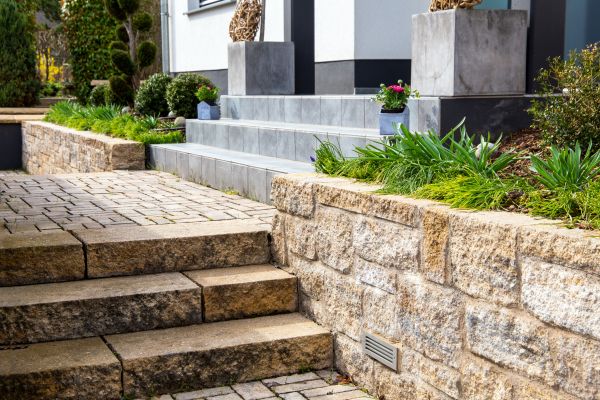 Stone Step Replacement in Post Falls