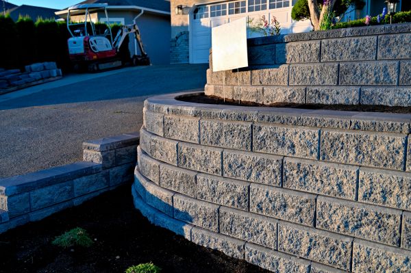 Stone Retaining Wall Repair in Post Falls