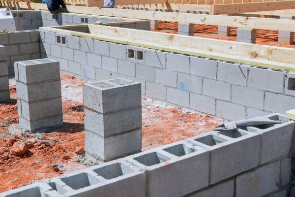 Cement Block Installation in Post Falls