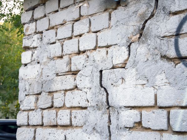 Cracked Brick Wall Repair in Post Falls
